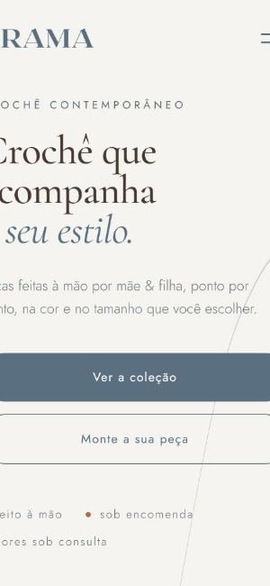 Site da Trama no celular